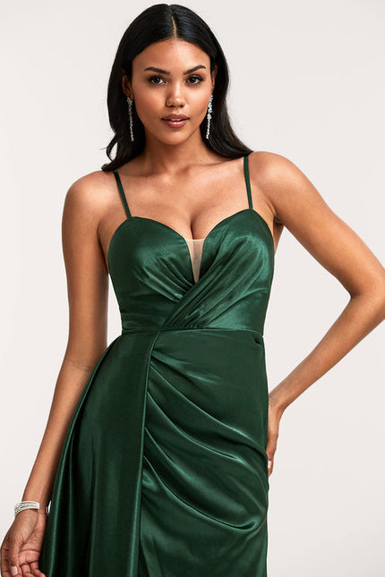Robe Longue Satin Demoiselle D'Honneur - gallery 3