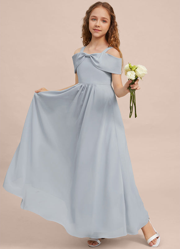 Robe Demoiselle D'Honneur Flottante Cerise - gallery 1