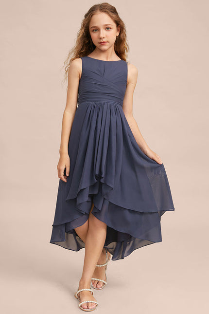 Robe Demoiselle D'Honneur Nuit Marine Fluide - gallery 3