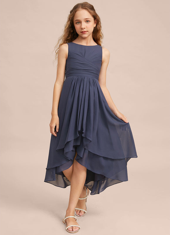 Robe Demoiselle D'Honneur Nuit Marine Fluide - gallery 3