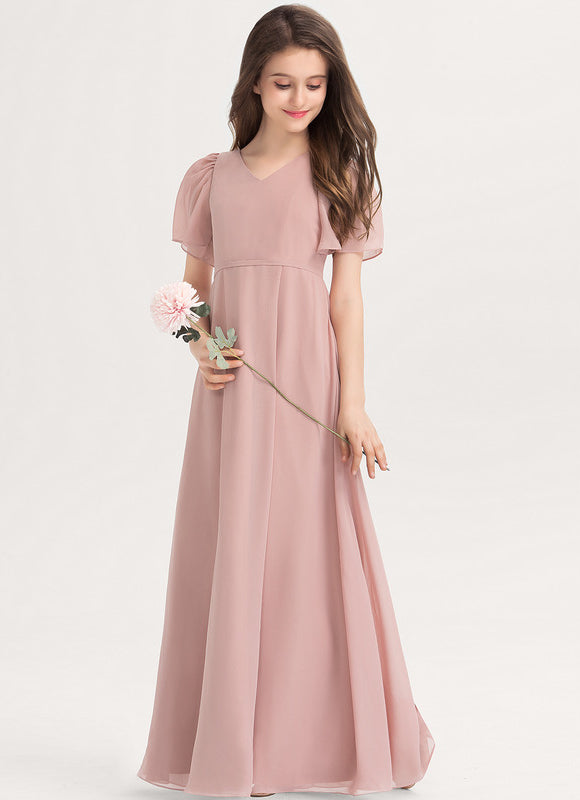 Robe Demoiselle D'Honneur Verte Éthérée - gallery 1