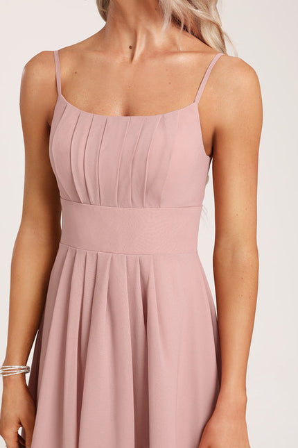 Robe Rose Courte Demoiselle D'Honneur - gallery 4