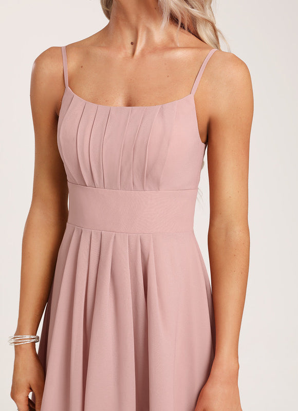 Robe Rose Courte Demoiselle D'Honneur - gallery 4