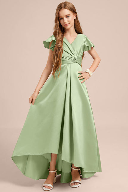 Robe Demoiselle D'Honneur Asymétrique Marine - gallery 1