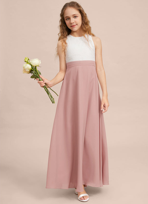 Robe Demoiselle D'Honneur Élégante Enfantine - gallery 4