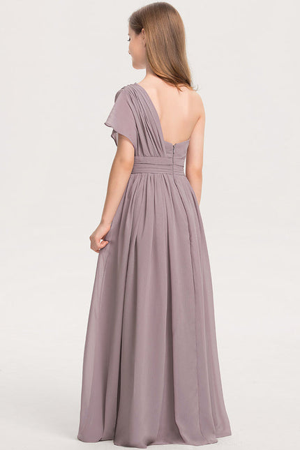 Robe Demoiselle D'Honneur Vert Poudré Élégant - gallery 3