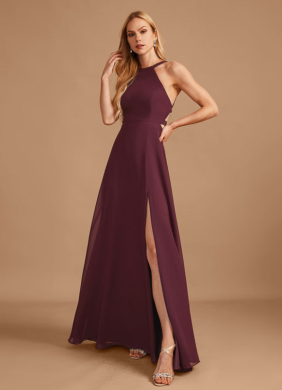 Robe Demoiselle D'Honneur Verte Lueur Flottante