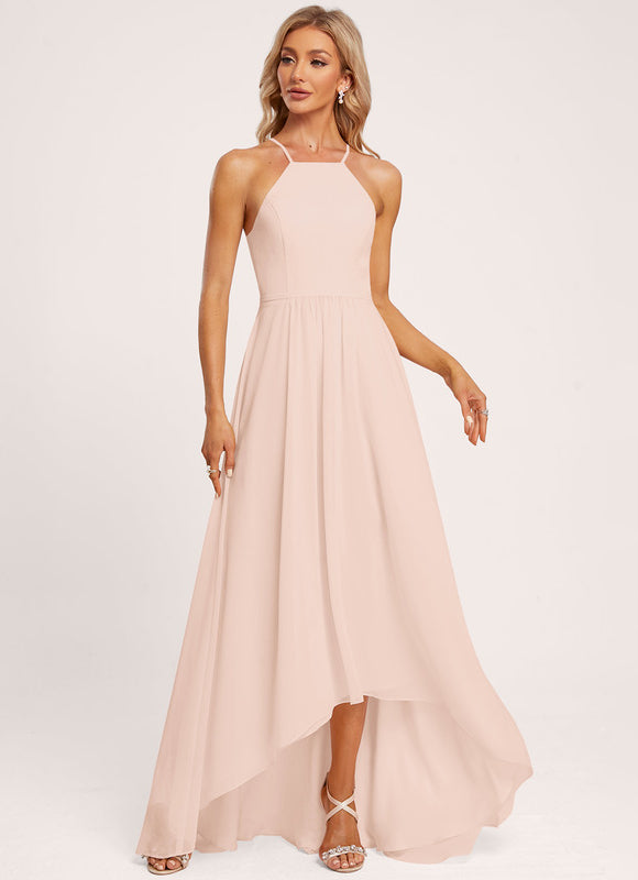 Robe Demoiselle D'Honneur Aérienne Pêche - gallery 2