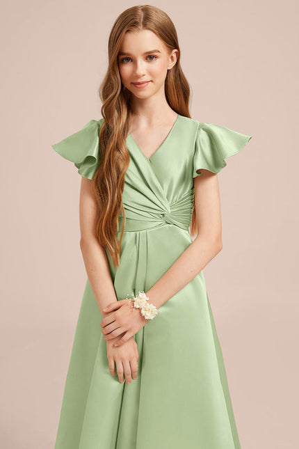 Robe Demoiselle D'Honneur Asymétrique Marine - gallery 3