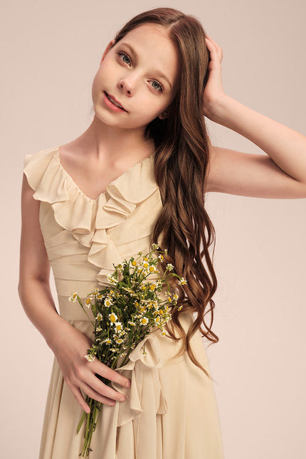 Robe Demoiselle D'Honneur Mousseline Junior - gallery 1