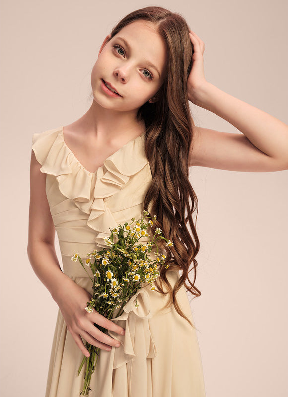 Robe Demoiselle D'Honneur Mousseline Junior - gallery 1