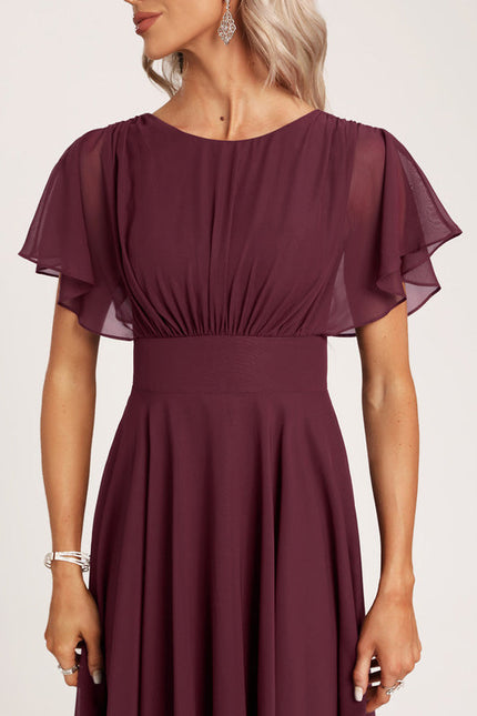 Robe Demoiselle D'Honneur Trapèze Fluidité Élégante - gallery 4