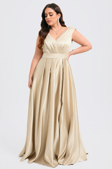 Robe Demoiselle D'Honneur Rose Satin - gallery 7