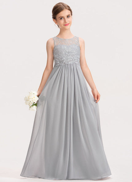 Robe Demoiselle D'Honneur Élégante Enfantine