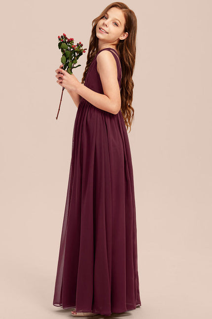 Robe Demoiselle D'Honneur Vert Poudré Élégant - gallery 1