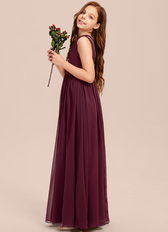 Robe Demoiselle D'Honneur Vert Poudré Élégant - gallery 1