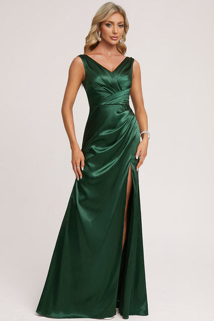 Robe Longue Satin Demoiselle D'Honneur