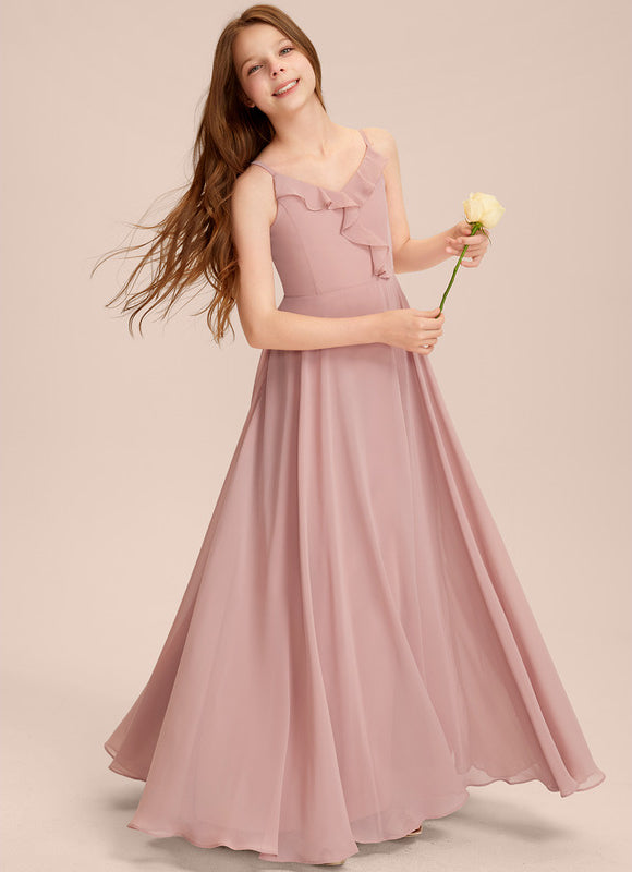 Robe Demoiselle D'Honneur Verte Éthérée - gallery 2