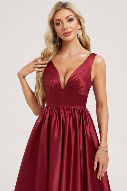 Robe Demoiselle D'Honneur Rose Satin - gallery 3