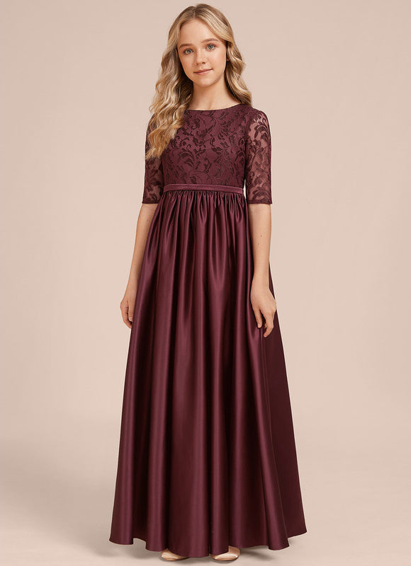 Robe Demoiselle D'Honneur Dentelle Longue - gallery 5