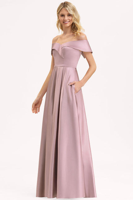 Robe Longue Demoiselle D'Honneur Vert Sauge - gallery 3