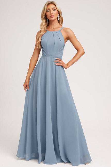 Robe Demoiselle D'Honneur Florale Légère - gallery 3