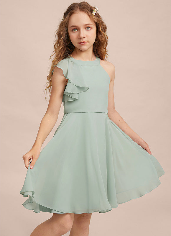 Robe Demoiselle D'Honneur Flou Menthe
