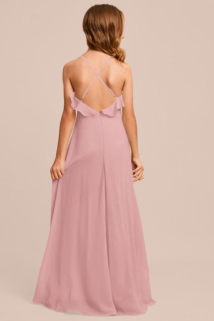 Robe Demoiselle D'Honneur Verte Éthérée - gallery 1