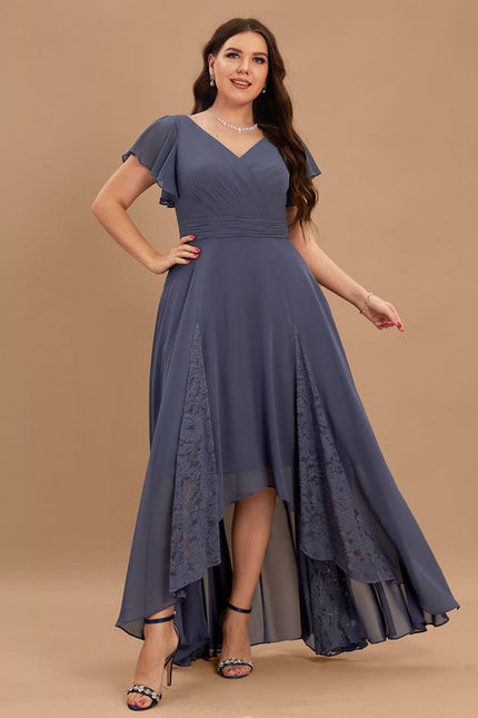 Robe Demoiselle D'Honneur Dentelle Marine - gallery 6