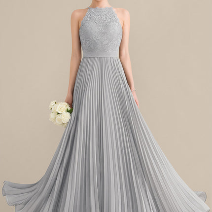 Robe Demoiselle D'Honneur Perle Grise