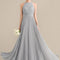 Robe Demoiselle D'Honneur Perle Grise