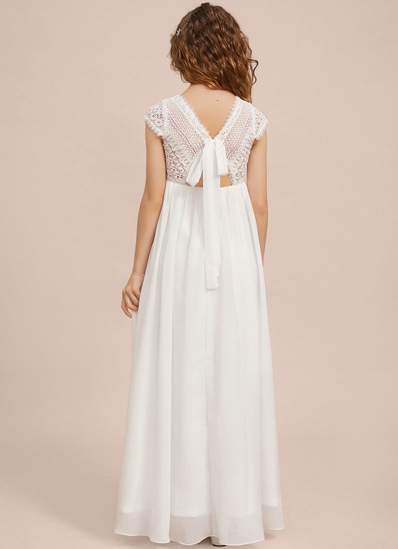 Robe Demoiselle D'Honneur Élégante Enfantine - gallery 8