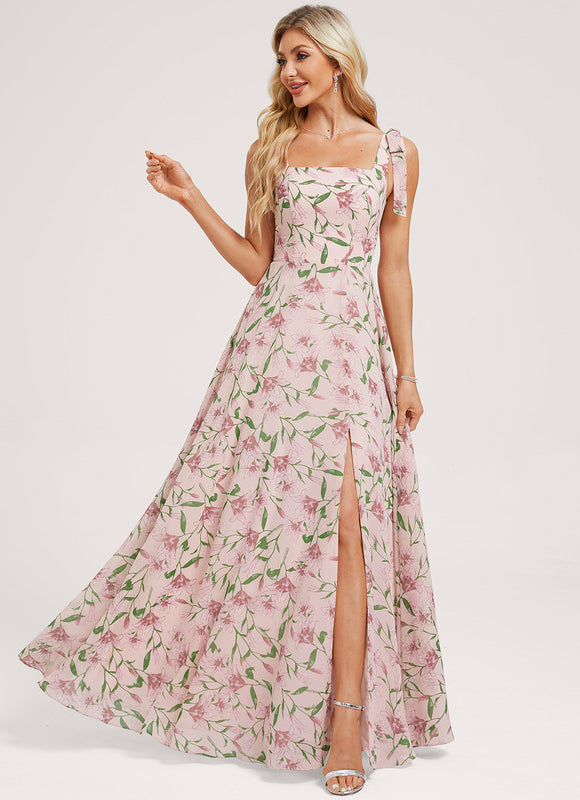 Robe Longue Pastel Demoiselle D'Honneur - gallery 1