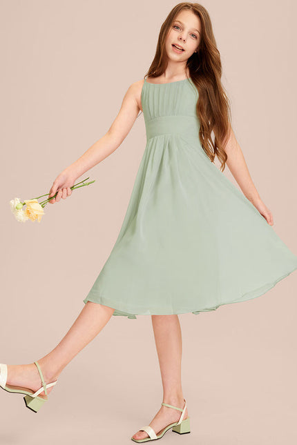 Robe Demoiselle D'Honneur Bleu Nuit Fluide - gallery 2