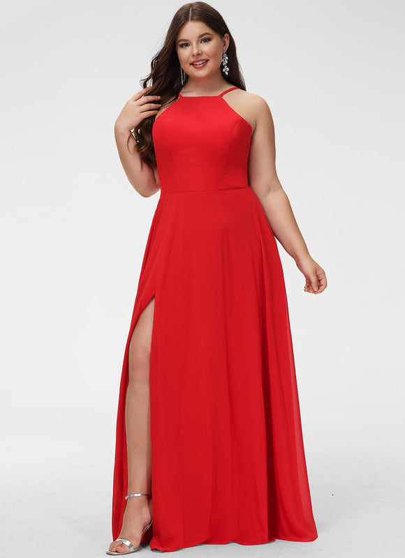 Robe Demoiselle D'Honneur Longue Beige Élégante - gallery 4