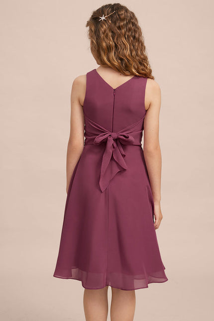 Robe Demoiselle D'Honneur Bleu Nuit Fluide - gallery 4