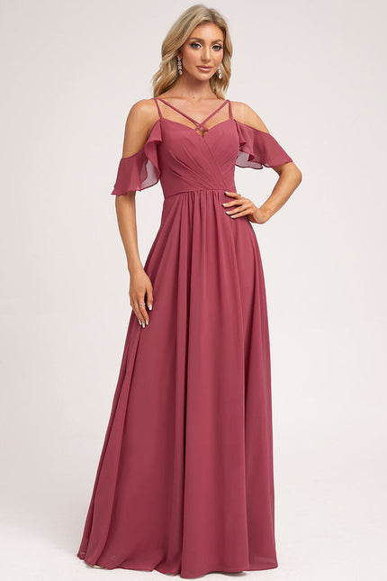 Robe Demoiselle D'Honneur Fluide Ciel - gallery 2