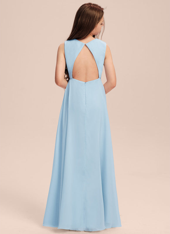 Robe Demoiselle D'Honneur Volante Prune - gallery 2