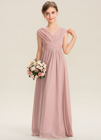 Robe Demoiselle D'Honneur Mousseline Douce