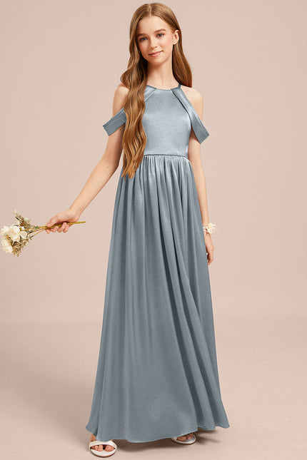 Robe Demoiselle D'Honneur Epaule Dénudée - gallery 5