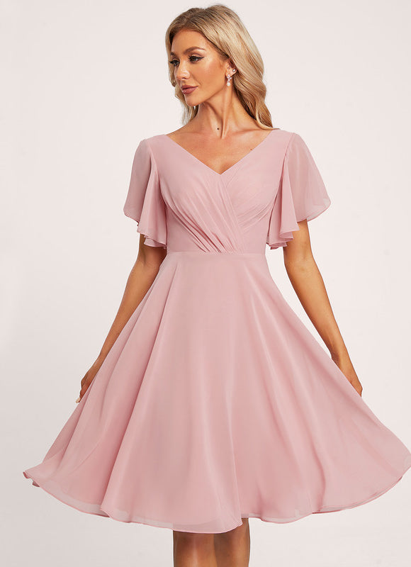 Robe Demoiselle D'Honneur Nuage Rosé - gallery 2