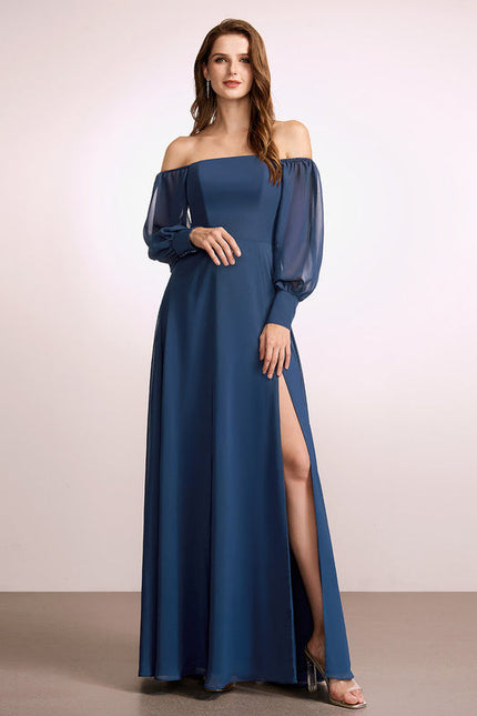 Robe Demoiselle D'Honneur Mousseline Émeraude - gallery 1