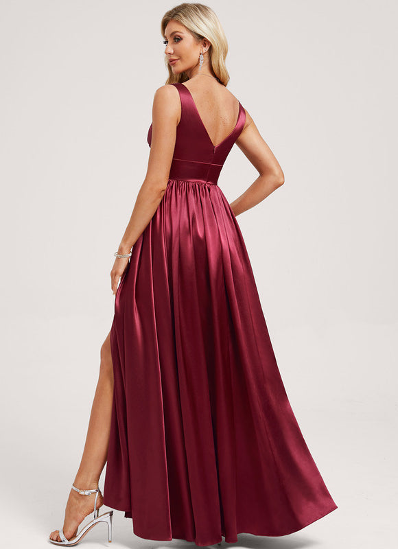 Robe Longue Satin Demoiselle D'Honneur - gallery 4