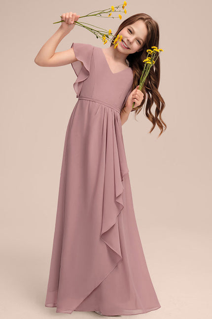 Robe Demoiselle D'Honneur Aile De Papillon