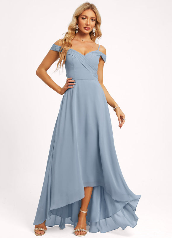 Robe Demoiselle D'Honneur Éthérée Rose - gallery 4