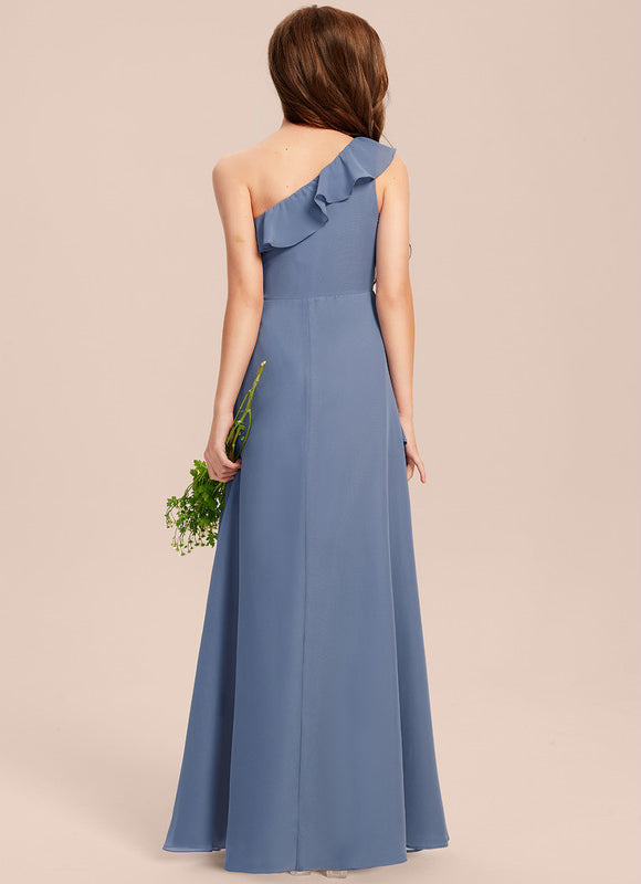 Robe Demoiselle D'Honneur Vert Poudré Élégant - gallery 4