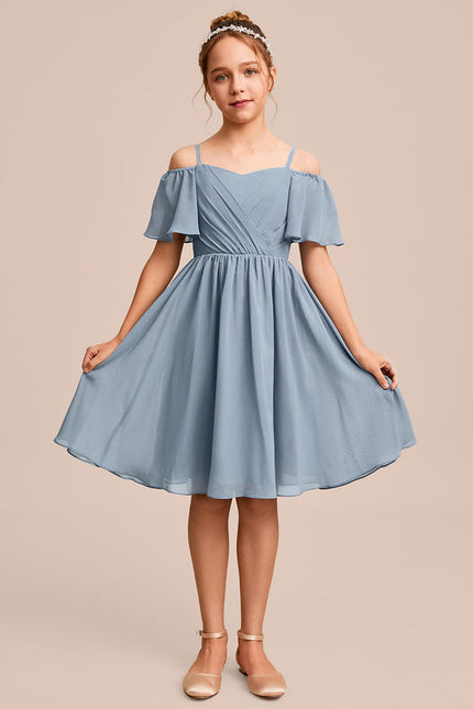 Robe Demoiselle D'Honneur Bleu Vert - gallery 5