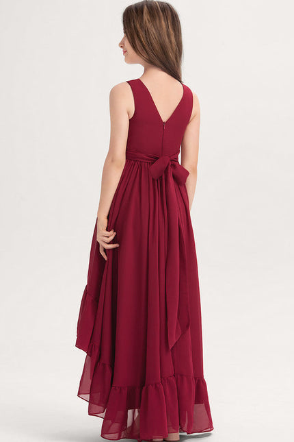 Robe Demoiselle D'Honneur Mousseline Froncée - gallery 4