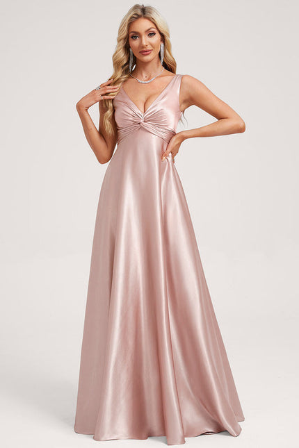 Robe Longue Satin Demoiselle D'Honneur