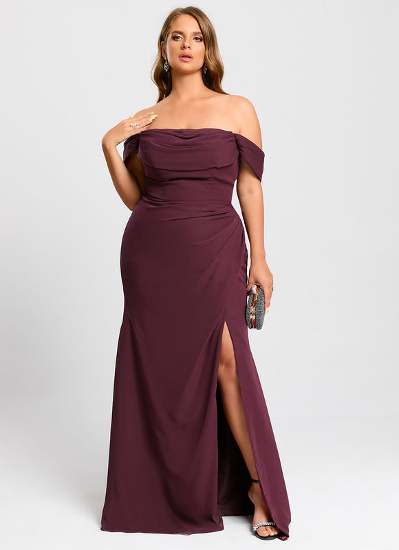 Robe Demoiselle D'Honneur Bordeaux Chic - gallery 7